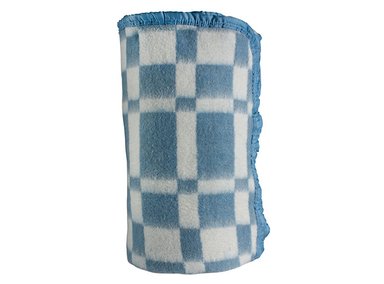 FRAZADA ANDES  ESCOCES CELESTE 2 PL - 2
