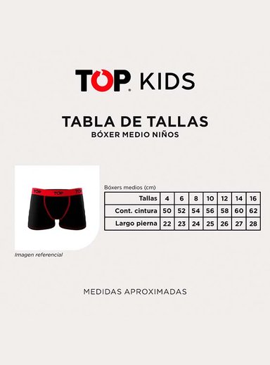 BÓXER ALGODÓN PARA NIÑO TOP - 5