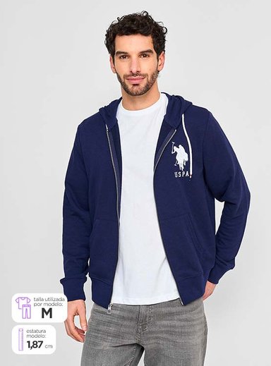 POLERÓN HOMBRE US POLO ASSN FULL ZIPPER - 1