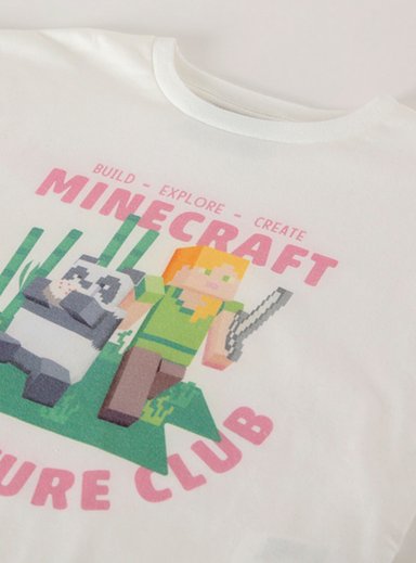 POLERA NIÑA MINECRAFT - 3