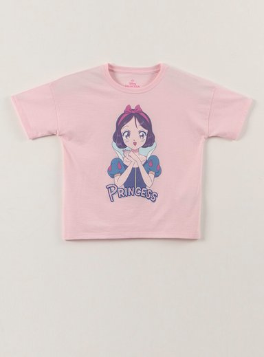 POLERA MANGA CORTA NIÑA PRINCESAS - 1
