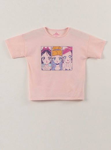 POLERA MANGA CORTA NIÑA PRINCESAS - 1