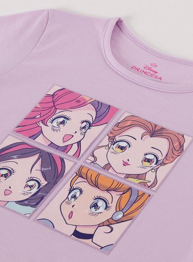 POLERA MANGA CORTA NIÑA PRINCESAS - 3