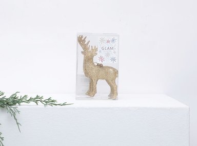 ADORNO NAVIDEÑO RIPLEY HOME SET X2 RENO GOLD - 2