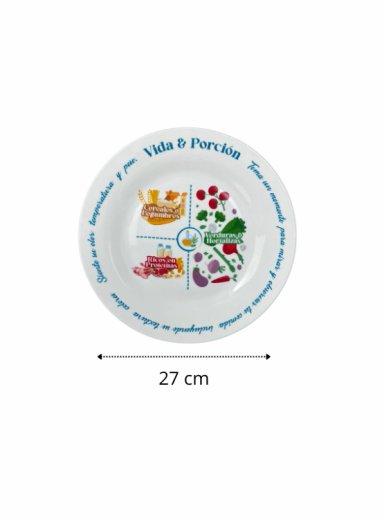 PACK BARIATRICA Y FAMILIA VITA PORCION™ | PLATOS PARA CONTROL DE PORCIONES - 4