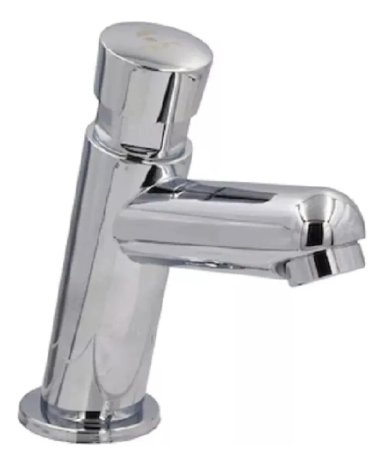 LLAVE LAVAMANOS LAVATORIO TEMPORIZADA CILÍNDRICA TAUMM 6 SEG - 1