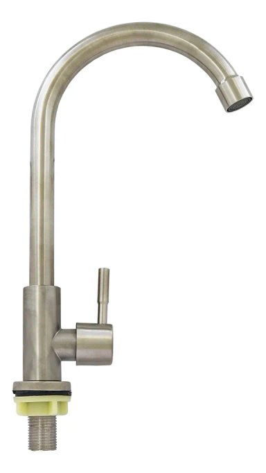 LLAVE LAVACOPAS ACERO INOXIDABLE ACABADO CEPILLADO COLOR PLATEADO - 2