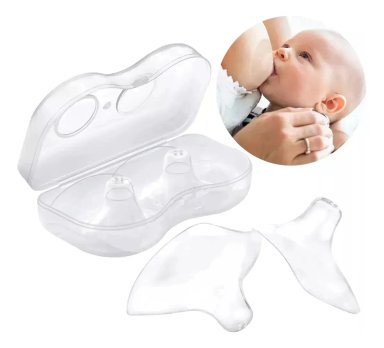 PROTECTORES DE PEZONES PARA LACTANCIA DE SILICON CON ESTUCHE - 2