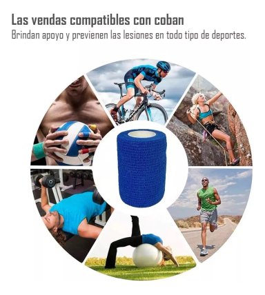 VENDA ELÁSTICA COBAN AUTOADHERIBLE DE 5 CM X 4.5 M, (UNIDAD) - 2