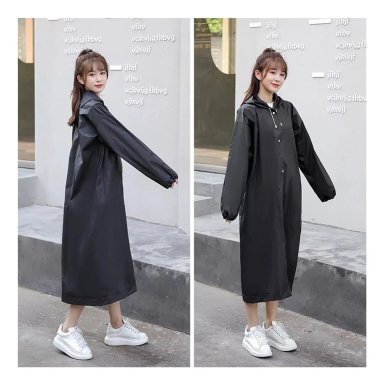 CAPA PONCHO IMPERMEABLE LLUVIA UNISEX ADULTO UNIDAD NEGRO - 2