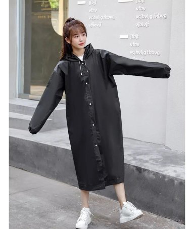 CAPA PONCHO IMPERMEABLE LLUVIA UNISEX ADULTO UNIDAD NEGRO - 5
