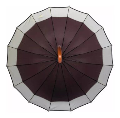 PARAGUAS AUTOMATICO IMPERMEABLE 130CM 16 VARILLAS MARRON - 2