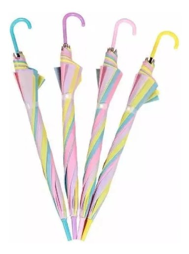 PARAGUAS DE NIÑAS PARAGUAS INFANTILES LLUVIA 90CM AMARILLO - 5