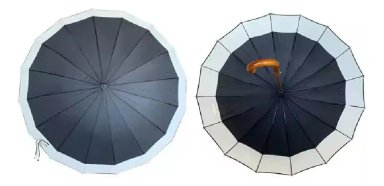PARAGUAS AUTOMATICO IMPERMEABLE 16 VARILLAS NEGRO - 3