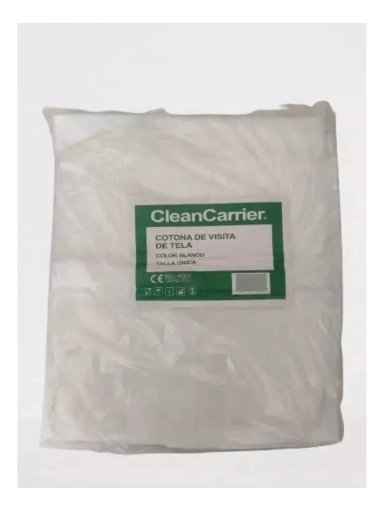 COTONA VISITA BLANCO TELA CON VELCRO CLEANCARRIER 100 UNID - 5