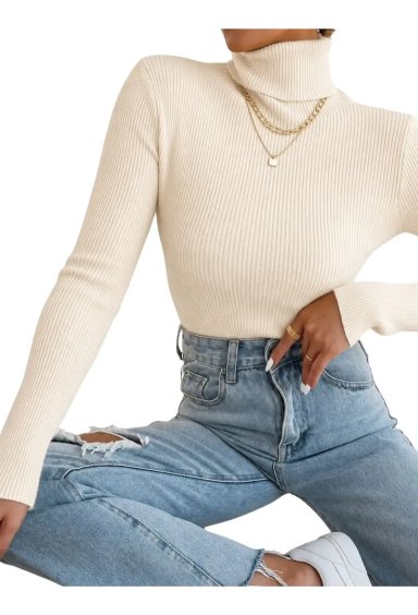 SWEATER BEATLE LANA MUJER CUELLO ALTO DOBLE OTOÑO INVIERNO T50 - 2