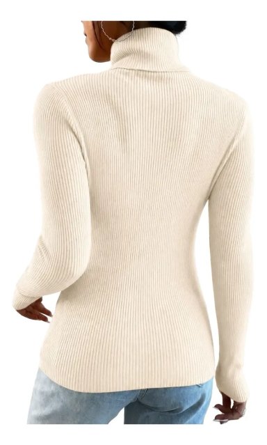 SWEATER BEATLE LANA MUJER CUELLO ALTO DOBLE OTOÑO INVIERNO T50 - 3