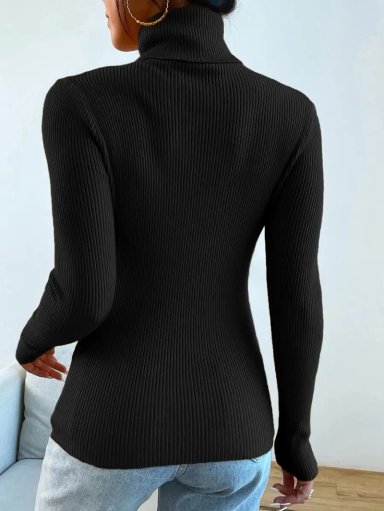 SWEATER BEATLE LANA MUJER CUELLO ALTO DOBLE OTOÑO INVIERNO T50 - 3