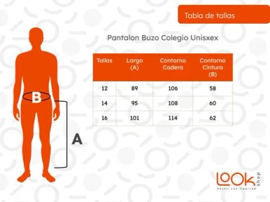 PANTALON BUZO COLEGIO UNISEX, CALIDAD PREMIUM. ESCOLARES 796.2 - 4