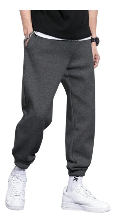 PANTALON BUZO HOMBRE ALGODON. JOGGER FIT DEPORTIVO 659 - 2