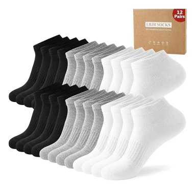 PACK 12 PARES CALCETA DEPORT PREMIUM BAMBU ALGODON TOBILLERA 207S - 1