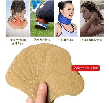 PACK 48 PARCHES  ELIMINA DOLOR CERVICAL, CUELLO, HOMBRE 808 - 6