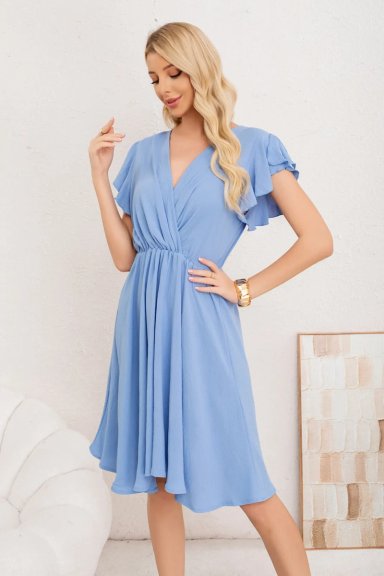 VESTIDO CORTO DE MUJER MIDI. SEMI FORMAL PRIMAVERA VERANO 3398 - 2