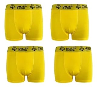 PACK 4 BOXER HOMBRE. CALZONCILLO. AMARILLO AÑO NUEVO. 340 - 1