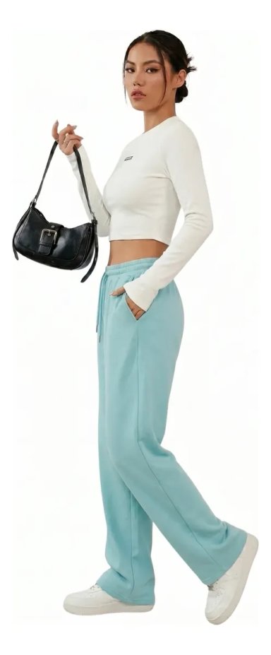 PANTALON JOGGER BUZO MUJER ALGODON FORRO POLAR 138 - 4