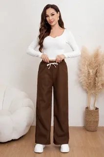 PANTALON MUJER RECTO TIRO ALTO. WIDE. COLORES 115 - 3