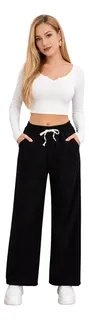 PANTALON MUJER RECTO TIRO ALTO. WIDE. COLORES 115 - 1