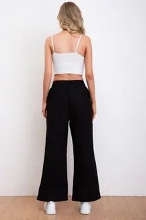 PANTALON MUJER RECTO TIRO ALTO. WIDE. COLORES 115 - 4