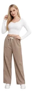 PANTALON MUJER RECTO TIRO ALTO. WIDE. COLORES 115 - 1