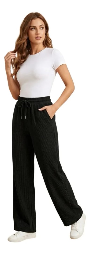 PANTALON MUJER RECTO, BUZO JOGGER VERSATIL, INTERIOR POLAR 0004 - 2
