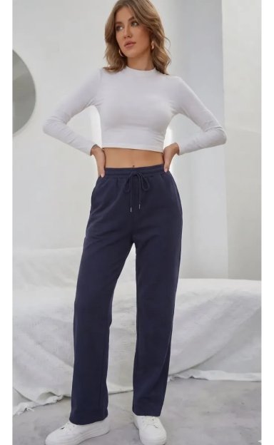 PANTALON BUZO MUJER RECTO SLIM FORRO POLAR 676 - 3