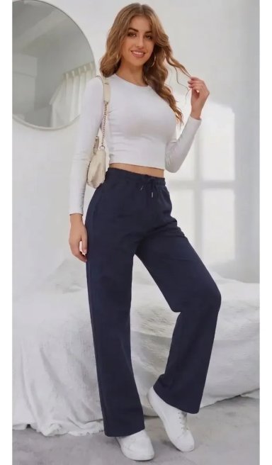 PANTALON BUZO MUJER RECTO SLIM FORRO POLAR 676 - 4
