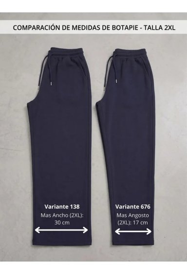 PANTALON BUZO MUJER RECTO SLIM FORRO POLAR 676 - 6