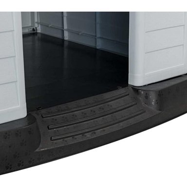 CASA PERROS PEQUEÑA PVC 72X14X67CM GRIS - 4