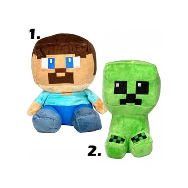 JUGUETE PACK 4 PELUCHES MINECRAFT 25CM INFANTIL - 3