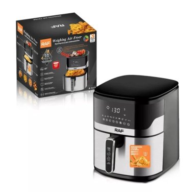 FREIDORA DE AIRE AIR FRYER 8300ML BASCULA GRAMERA R5375 RAF - 4