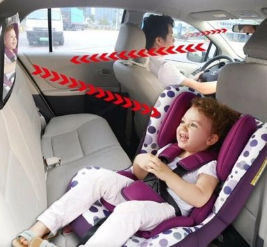 ESPEJO RETROVISOR 360° VISION TRASERA AJUSTABLE NIÑOS LAU - 8