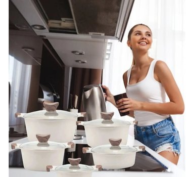 OLLAS DE COCINA ANTIADHERENTE CERAMICA DURADERA LAU - 2