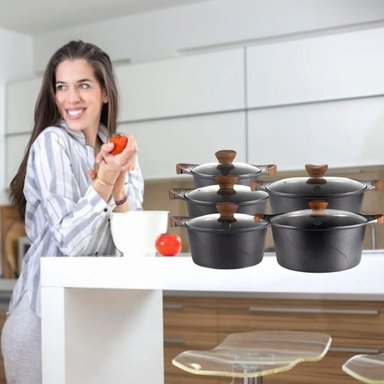 OLLAS DE COCINA ANTIADHERENTE CERAMICA DURADERA LAU - 5