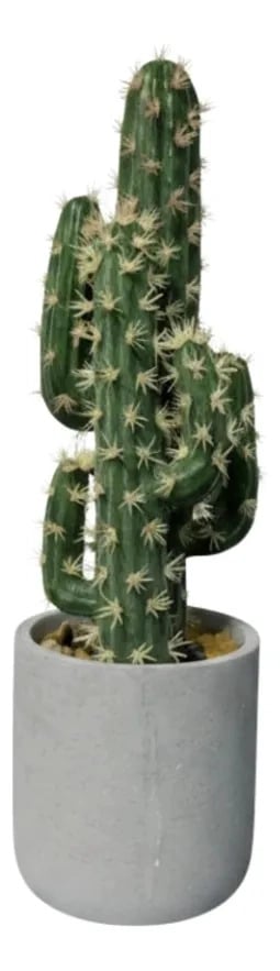 CACTUS ARTIFICIAL REALISTA PREMIUM MACETA DISEÑO MODERNO AJ - 2