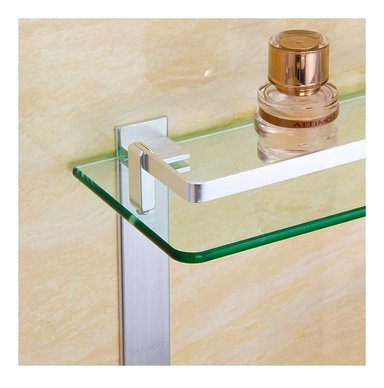 ESTANTE VIDRIO ORGANIZADOR BAÑO 3 NIVELES TEMPLADO JHN PLATA - 5