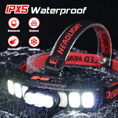 LINTERNA SC LED FRONTAL HEADLIGHT RECARGABLE CAMPING LAU - 8