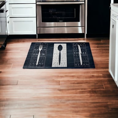 ALFOMBRA CONTEMPORÁNEA MODERNA COCINA 2 PIEZAS ANTIDESLIZANTE PVC ESTAMPADO JHN 60 X 40 CM - 5