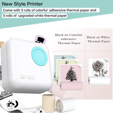 MINI IMPRESORA KOHCHI PORTATIL BLUETOOTH RECARGABLE LAU - 3