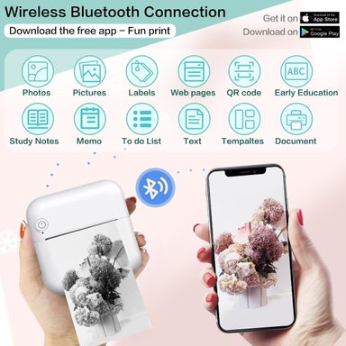 MINI IMPRESORA KOHCHI PORTATIL BLUETOOTH RECARGABLE LAU - 9