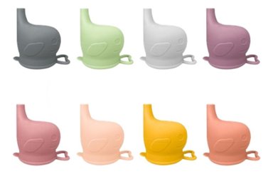SET 2 TAPAS DE SILICONA PARA TAZAS ANTIDERRAMES BEBE LAU - 6